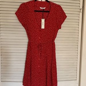 NWT Lulu’s Red Wrap Dress